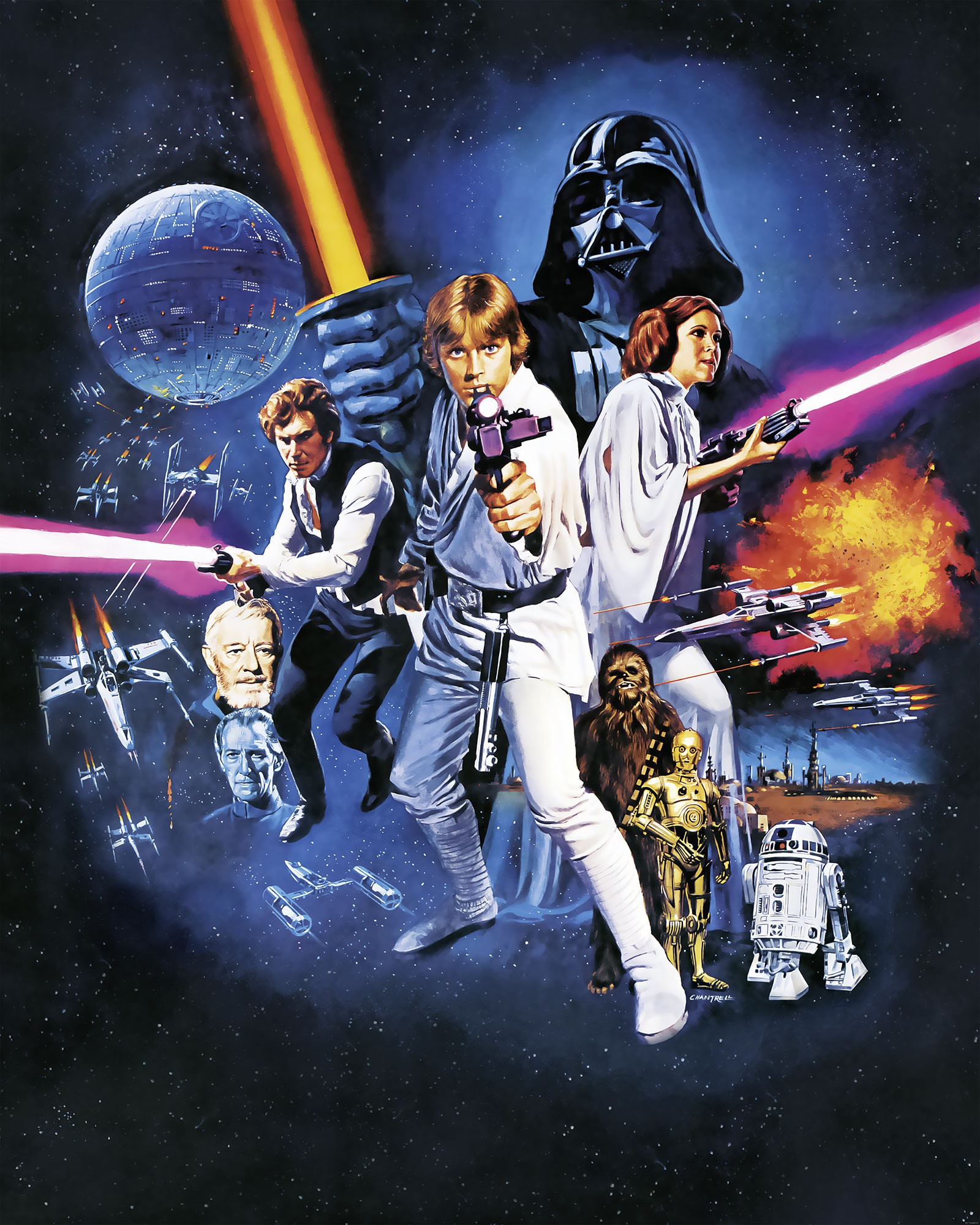 Non Woven Photomural Star Wars Poster Classic Dvd2 From