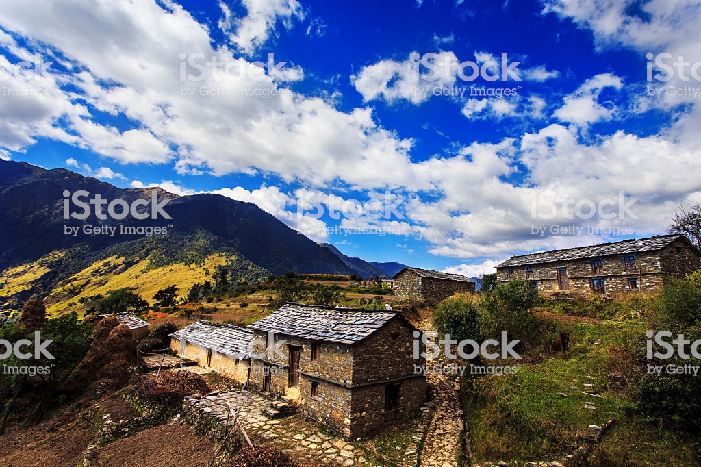 Wallpaper Village In Uttarakhand Stock Photo Image Now