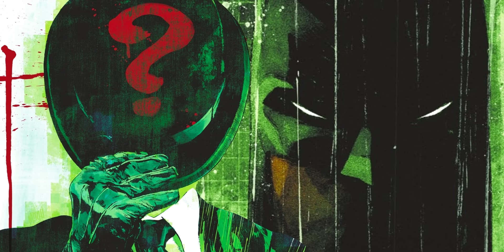 Mysterious Riddler Green Hue I151lindc2afhf4v Wallpaper
