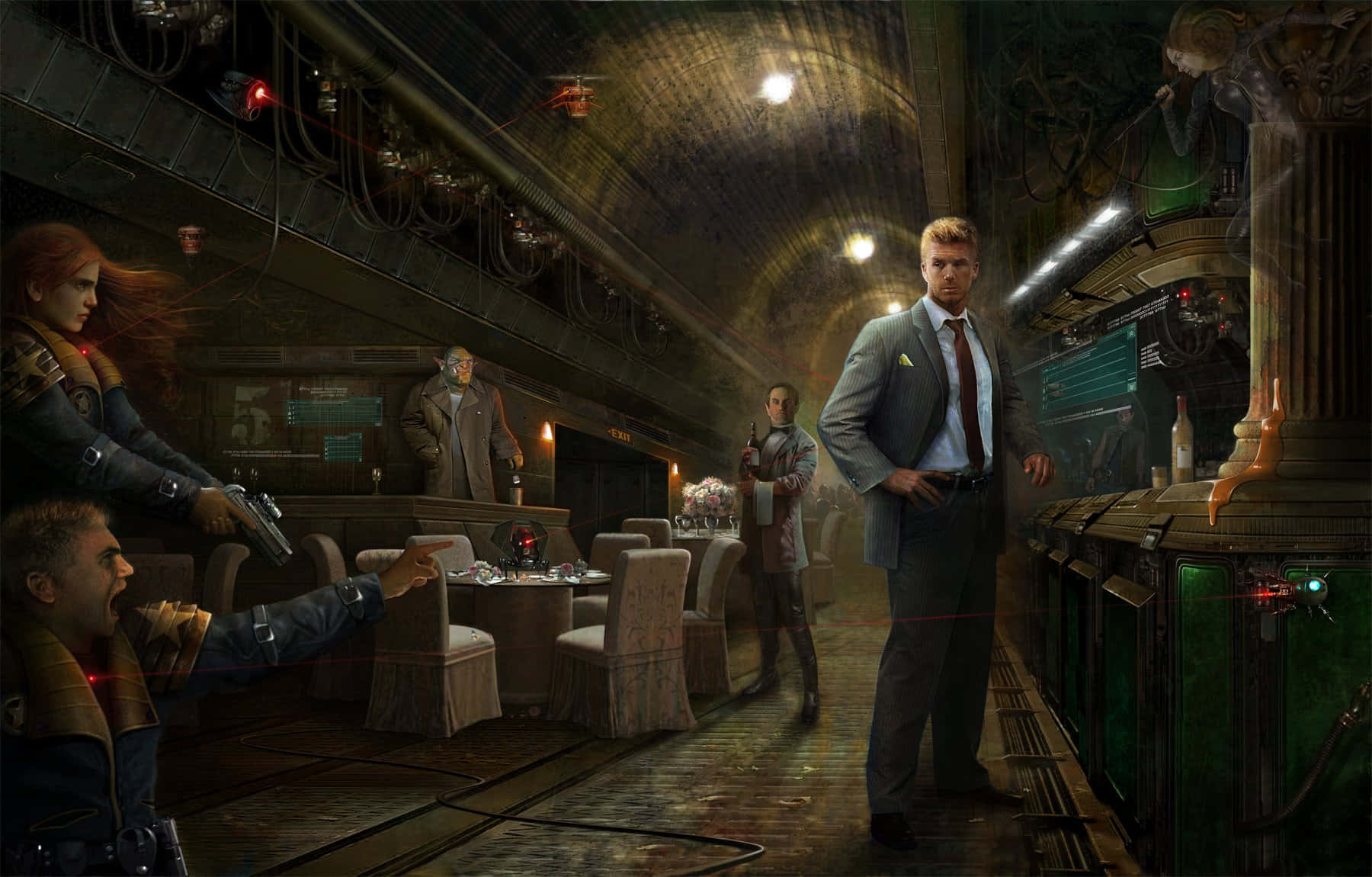 Take A Dive Into The Future And Explore World Of Shadowrun Wallpaper