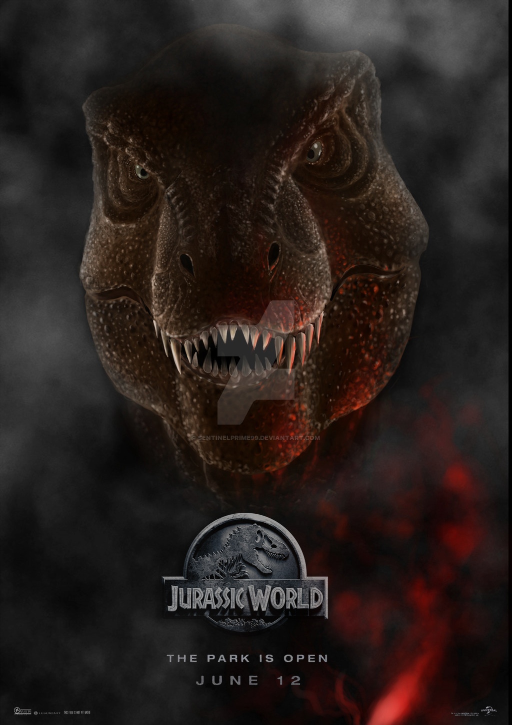 Jurassic World T Rex By Sentinelprime99 Watch Fan Art Wallpaper Movies