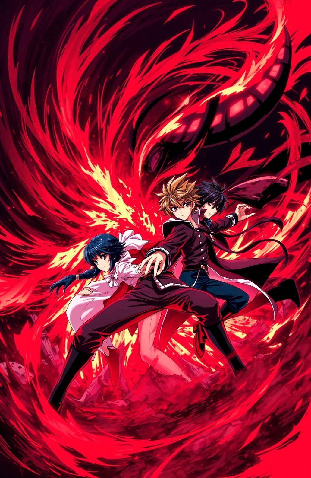 Red And Black Anime Wallpaper