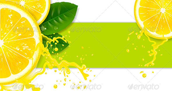 Lemon Background   Decorative Vectors 590x314