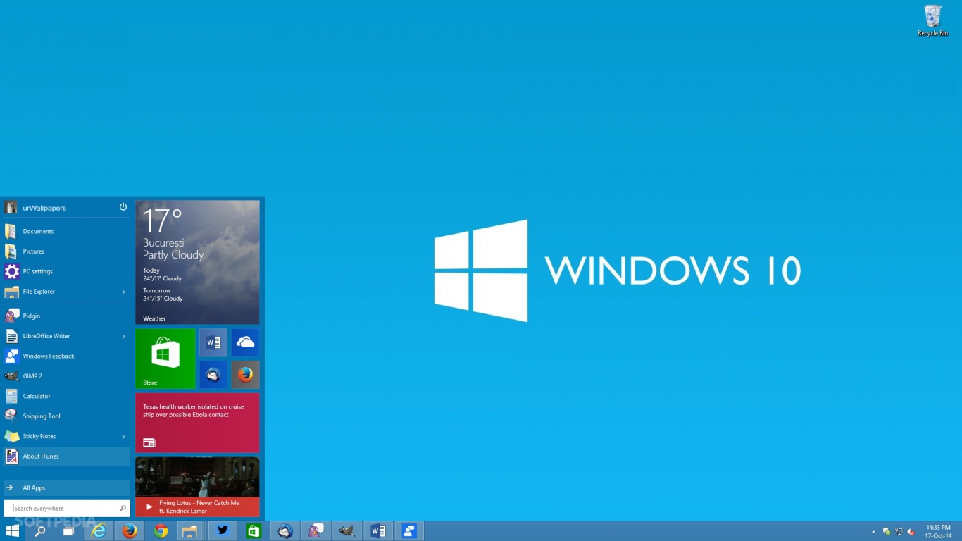Windows Microsoft Operating System Fake Desktop
