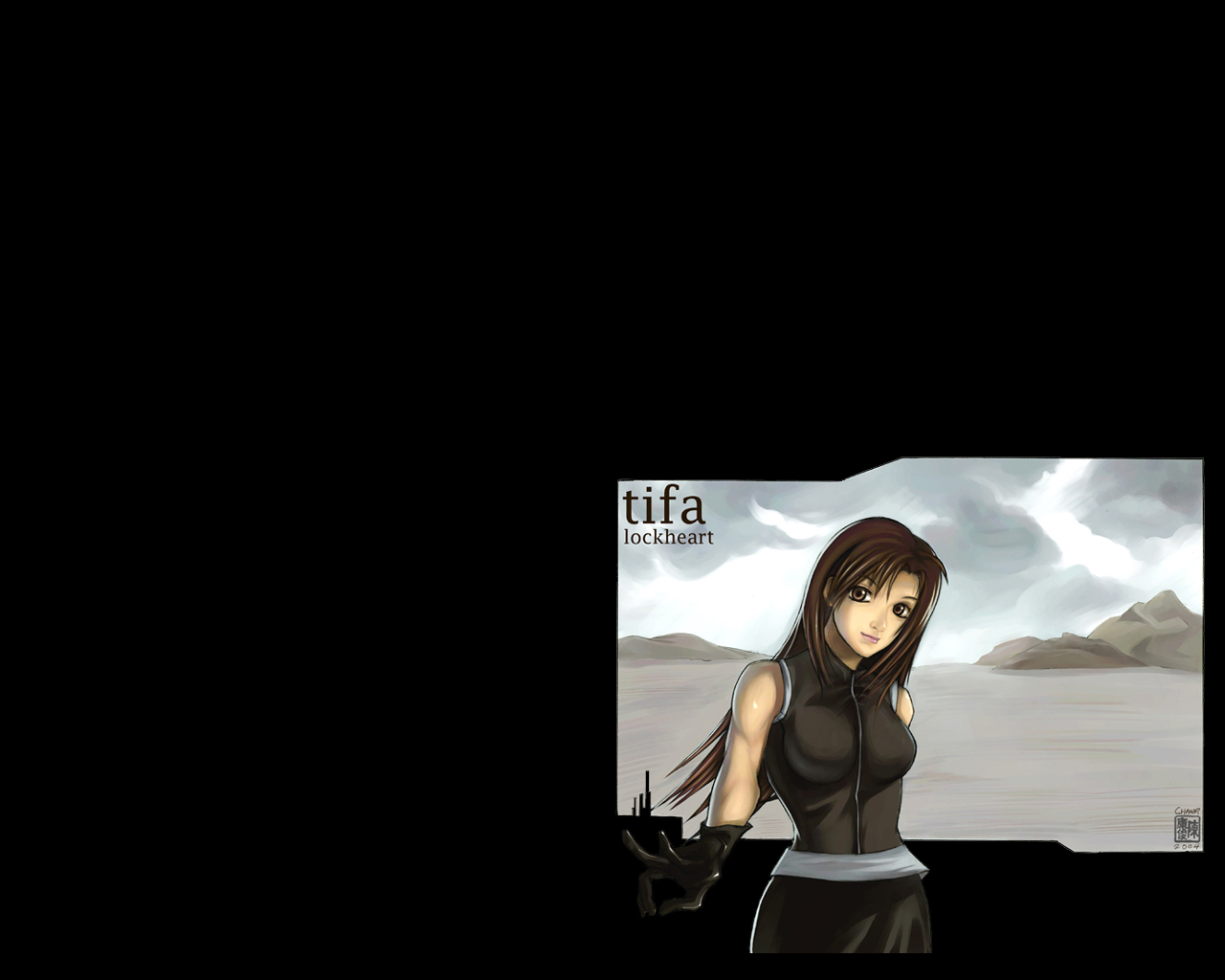 Ing Tifa Lockheart HD Wallpaper Color Palette Tags