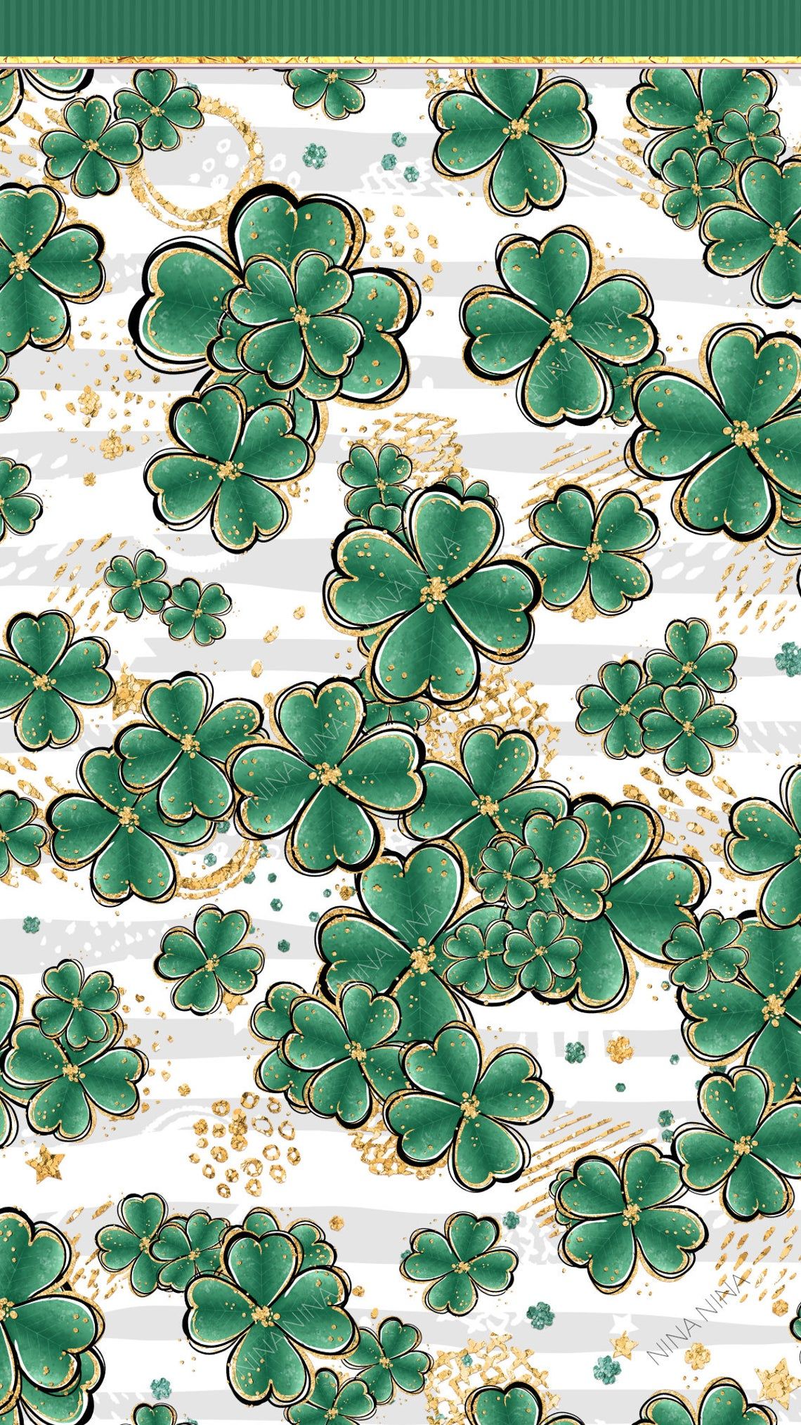 Saint Patrick S Day Clipart Digital Papers Pot Of Gold In