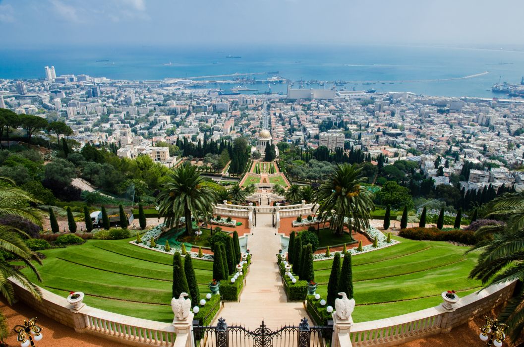Architecture Bahai Gardens Buildings City Cityscape Daylight Haifa