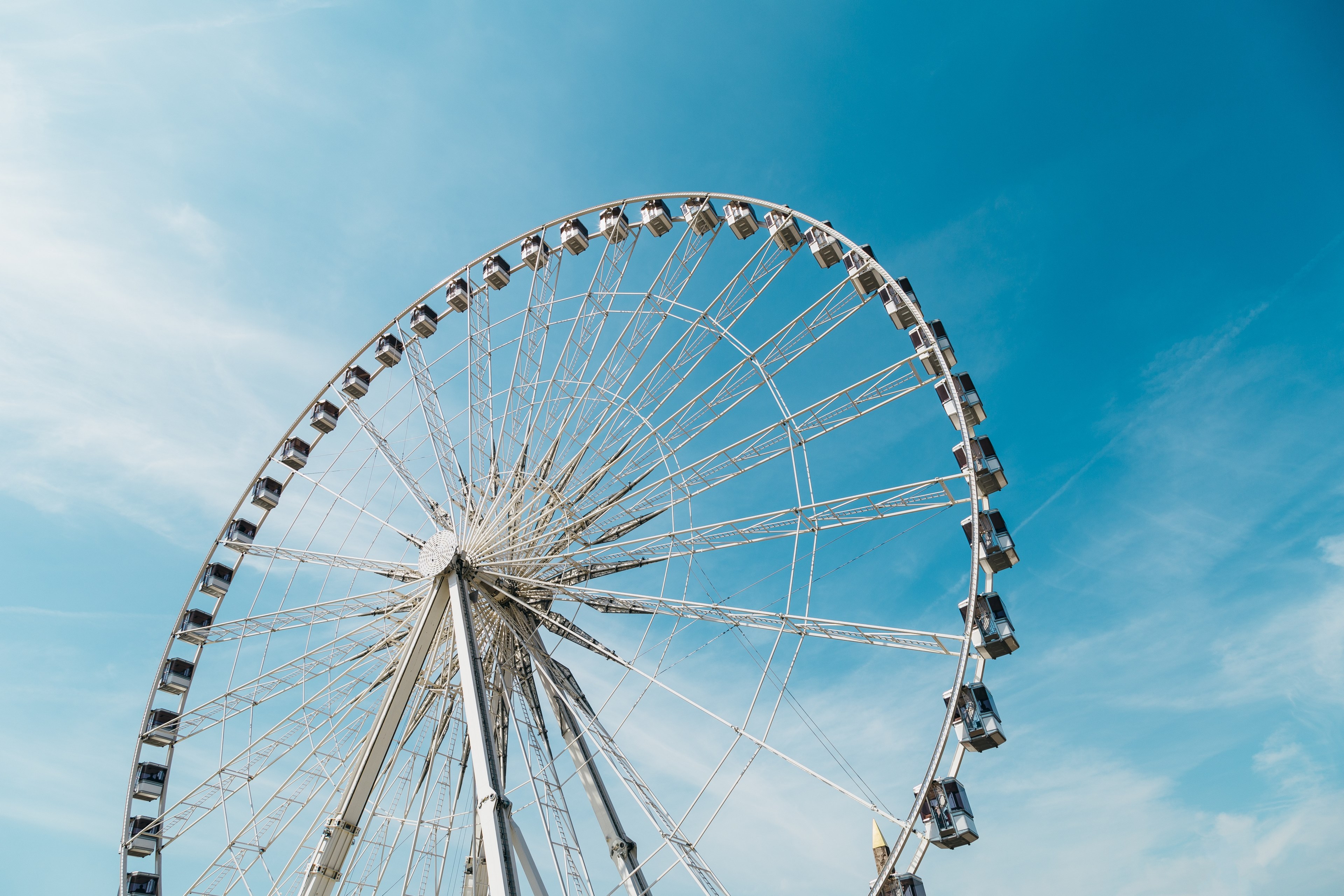 A Ferris Wheel In Greeces Third Largest City Patras Ride 4k HD Wallpaper