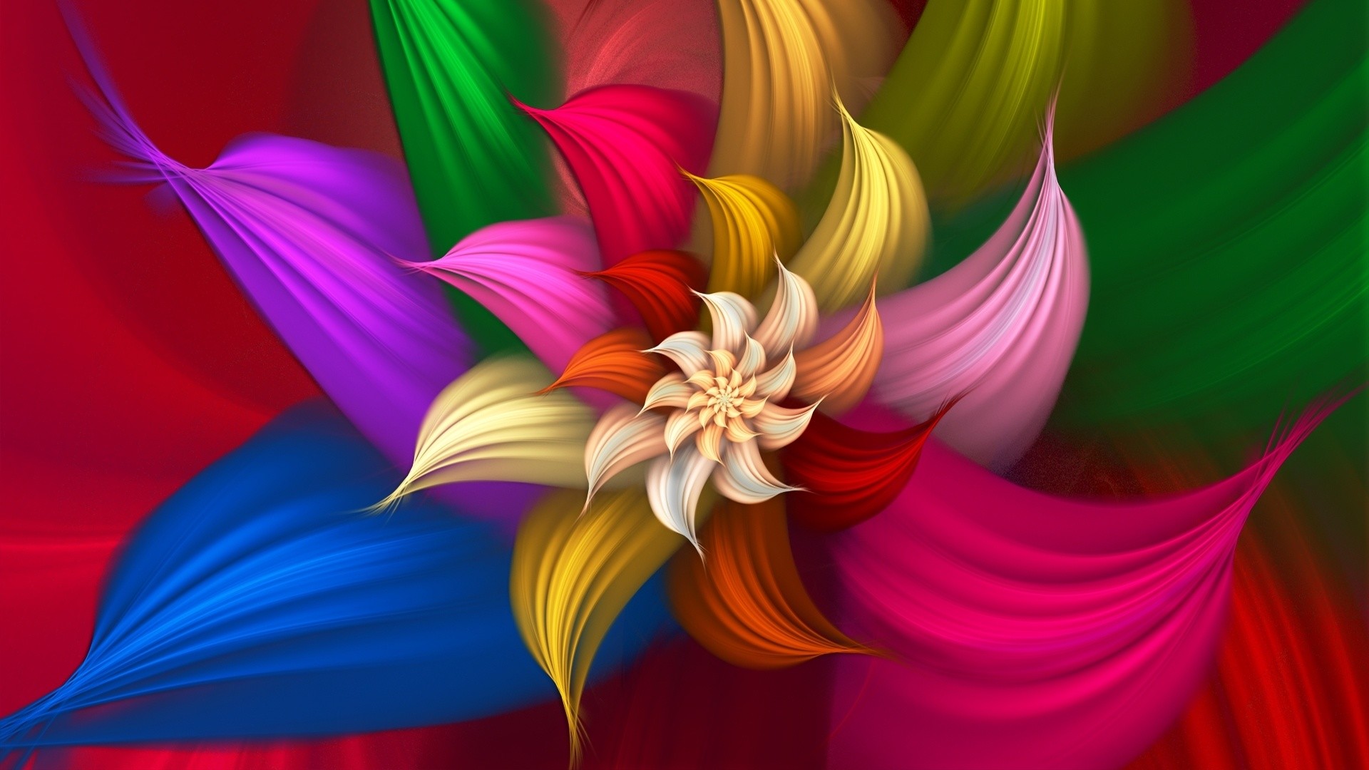 Abstract Flowers Wallpaper