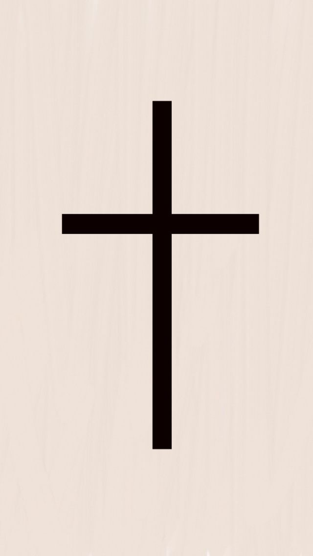 Christian Cross With Dark Background