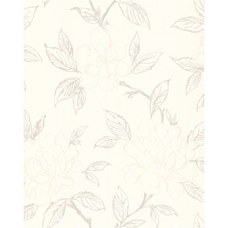  Wallpaper Illustration Superfresco SFT Bloom White Floral Wallpaper