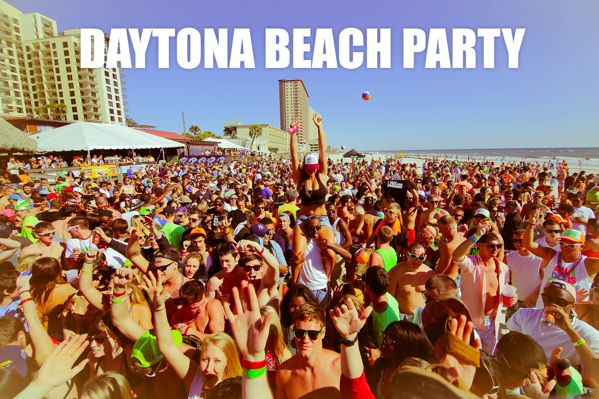 Daytona Beach Party HD Wallpaper Background