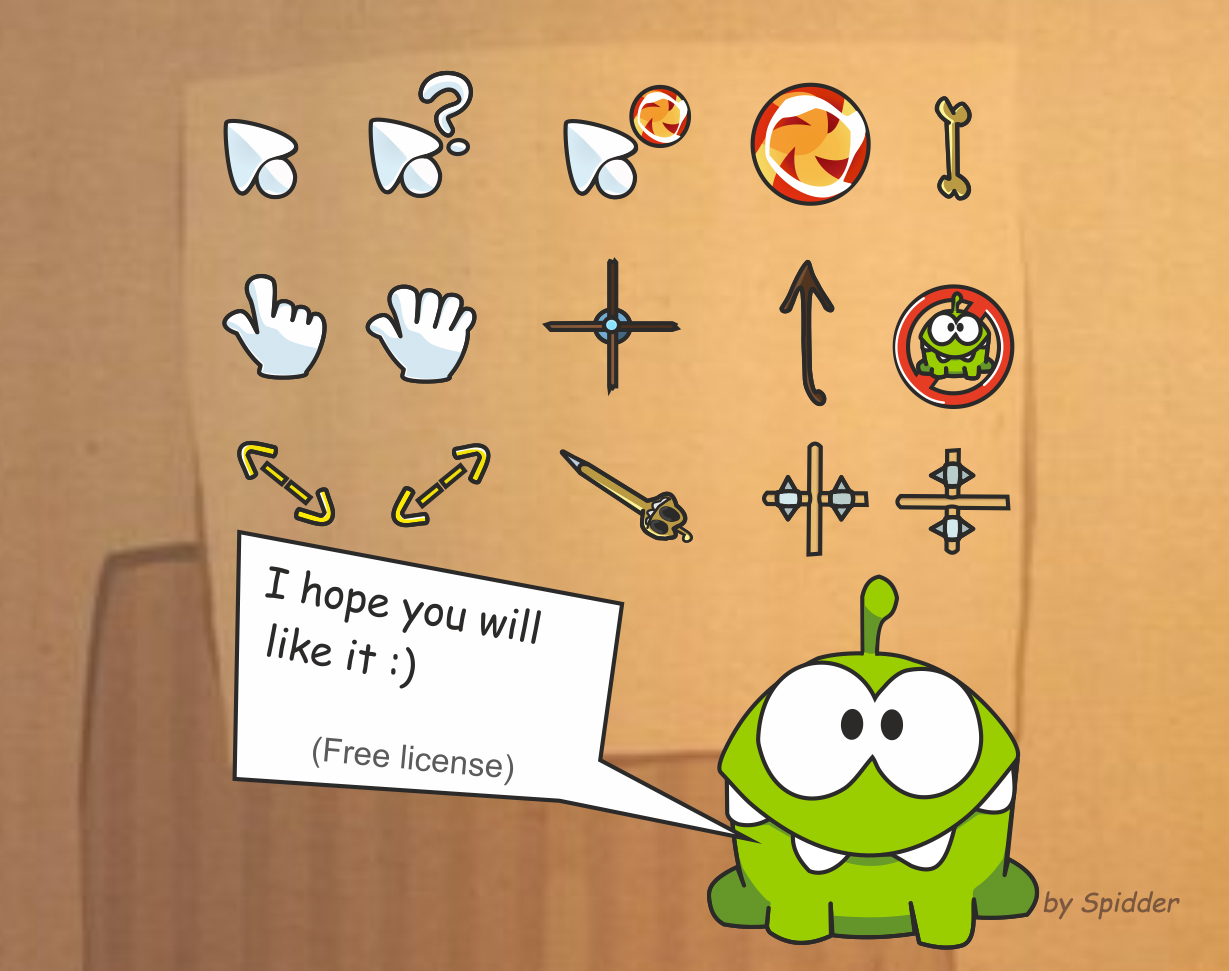 Cut The Rope Cursors Ver By Ispidder