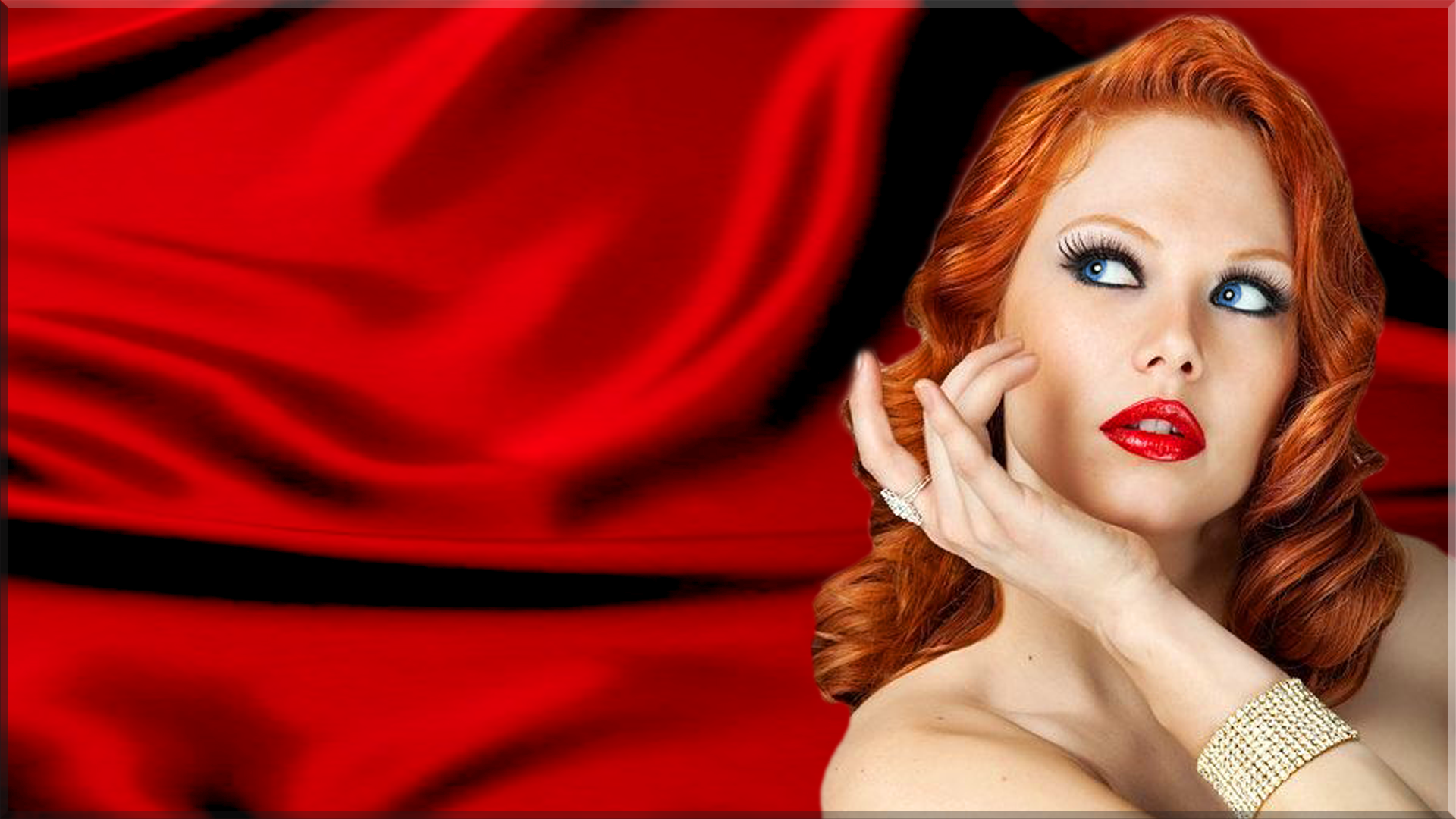 Red Satin Redhead Puter Wallpaper Desktop Background