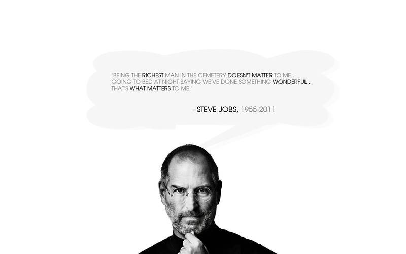 Apple Inc Quotes Monochrome Steve Jobs Wallpaper