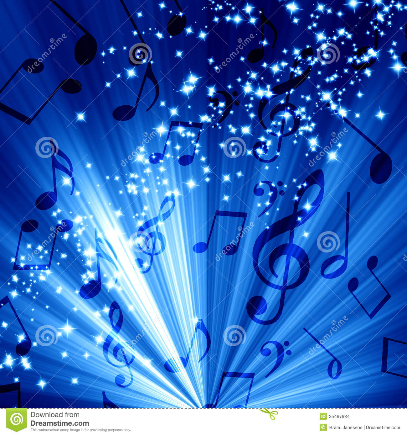  32 Blue Music Notes Wallpaper on WallpaperSafari