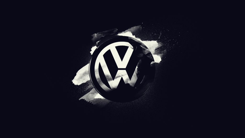 Volkswagen Logo Wallpaper Black