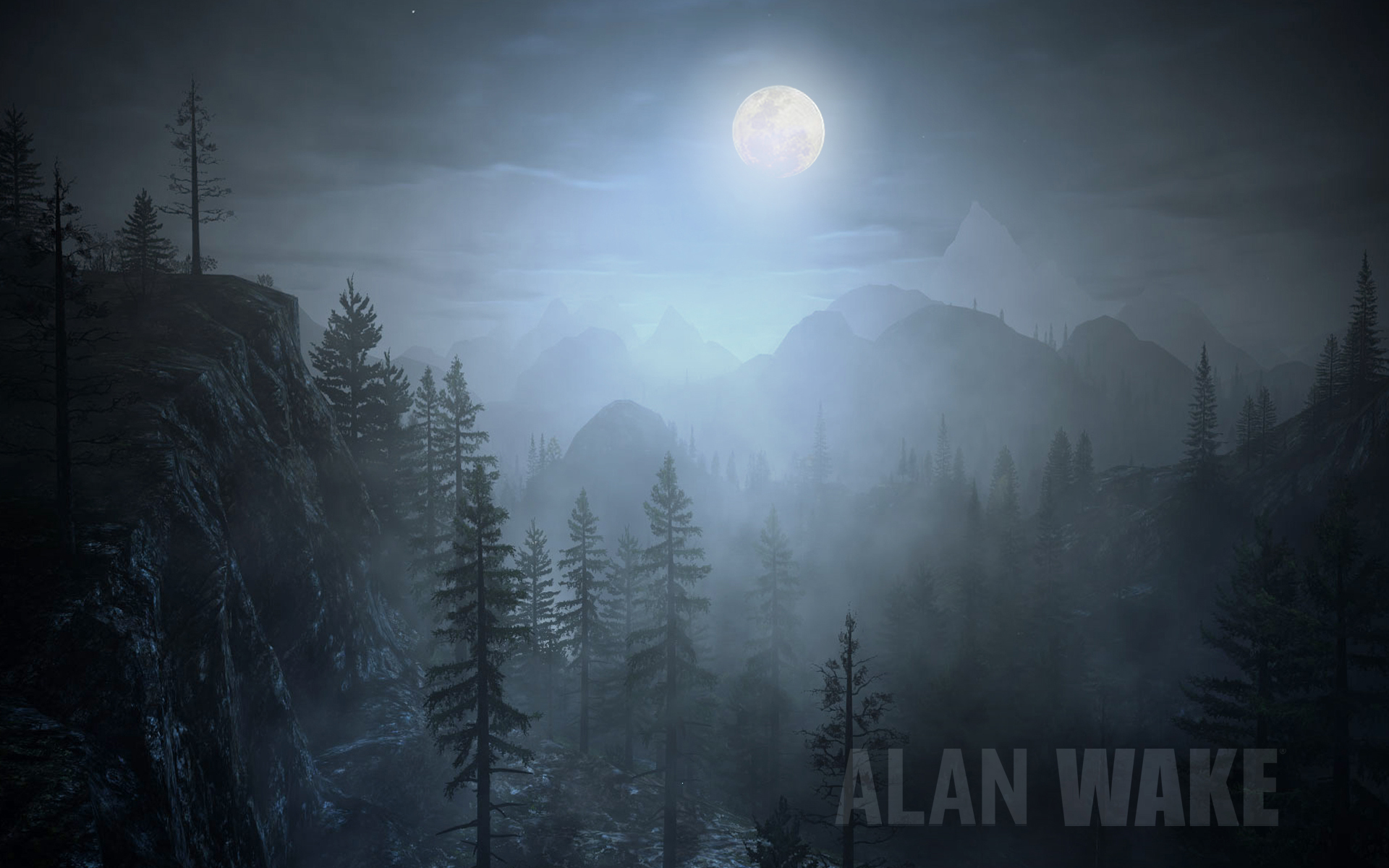 Alan Wake Full Moon HD Wallpaper High Quality