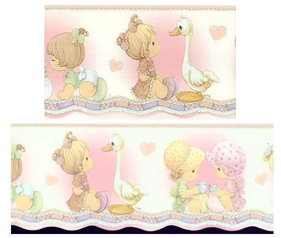 Vintage Precious Moments Baby Room And I Love This Wall Paper Border