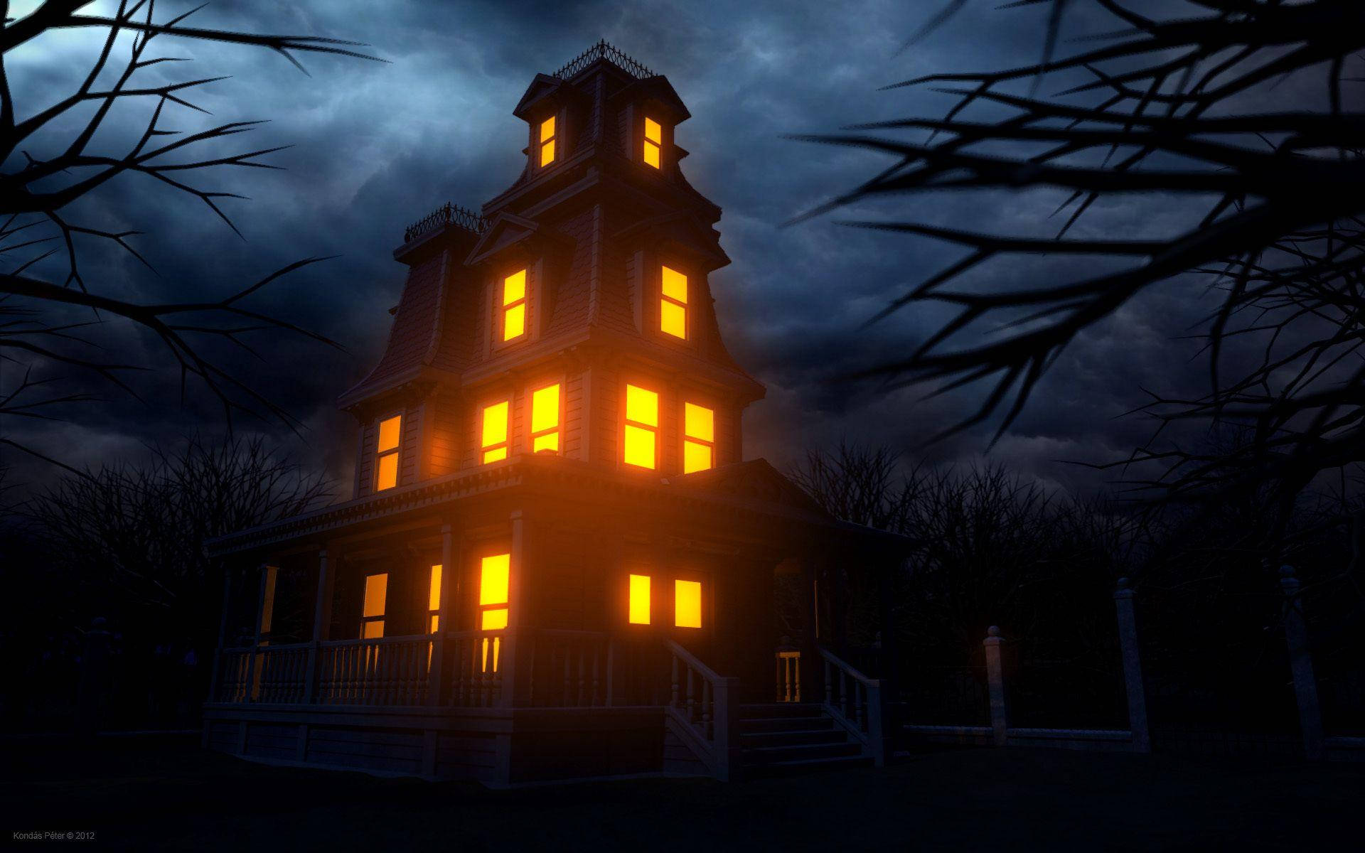Haunted House Halloween Wallpaper