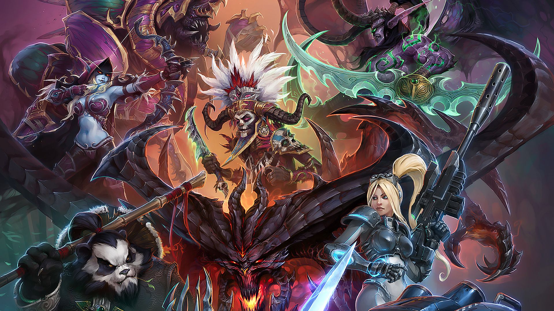Heroes Blizzard Entertainment Background