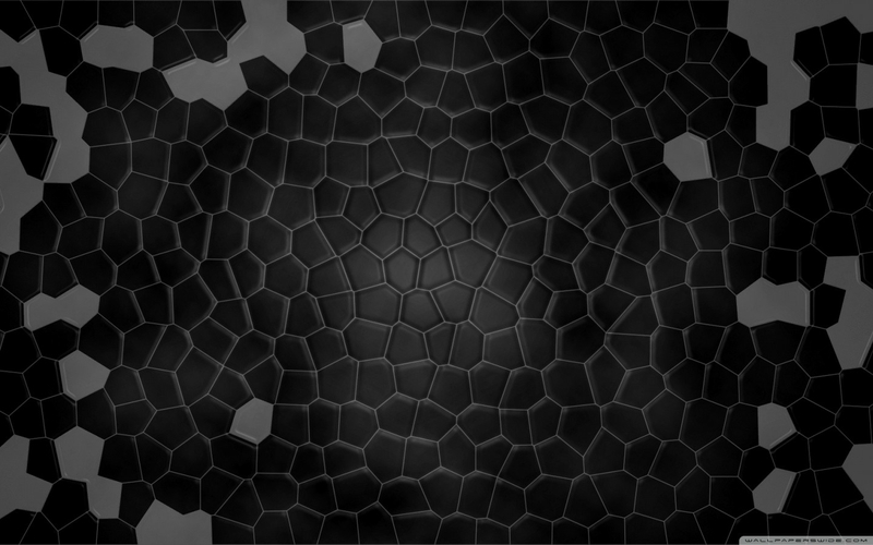 Black Patterns Hexagons Textures Shell