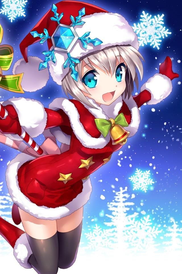 Christmas Anime iPhone Wallpaper Kawaii Mobile
