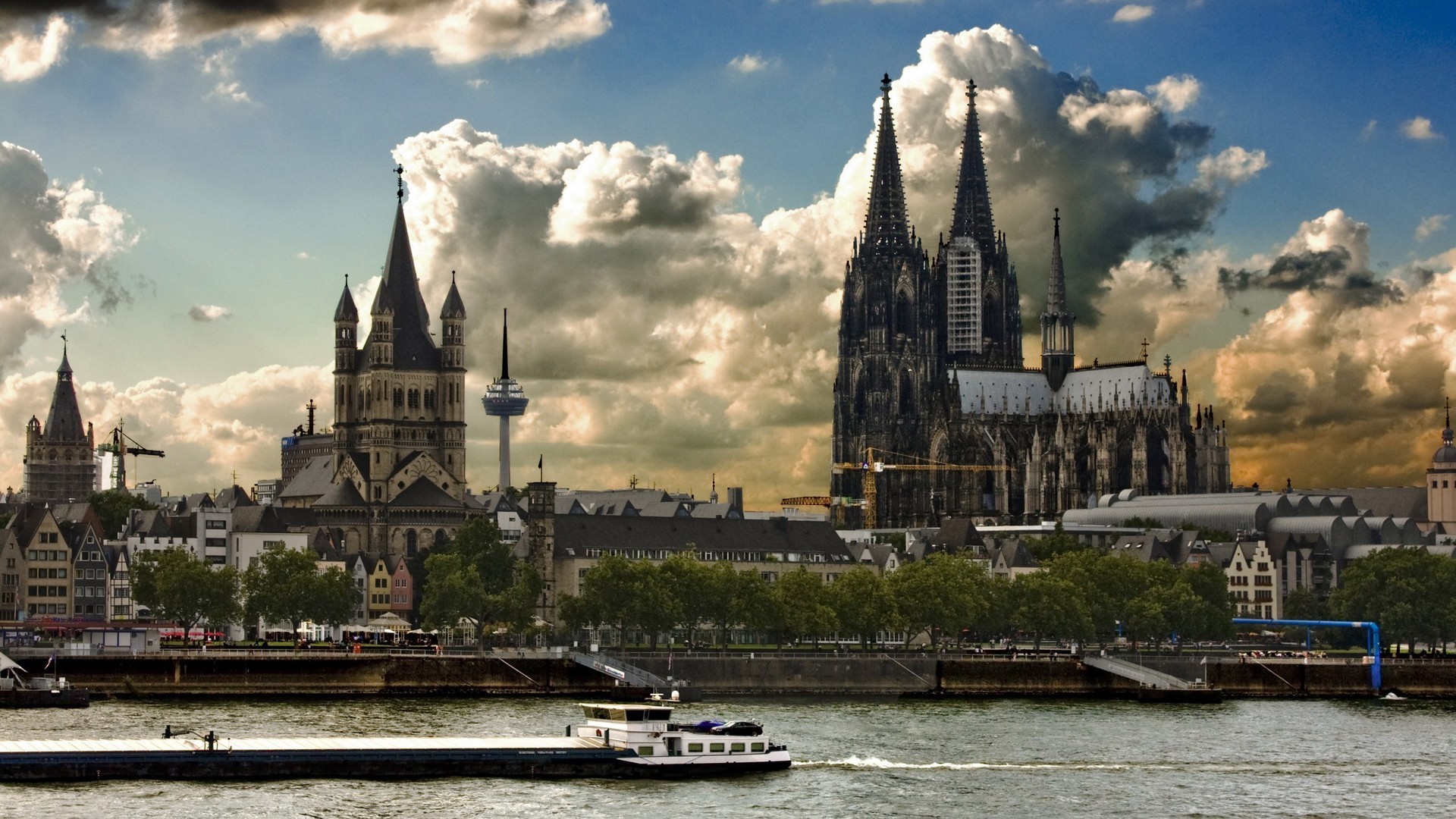 Cologne Cathedral Germany Cityscapes Landscapes Towns Wallpaper