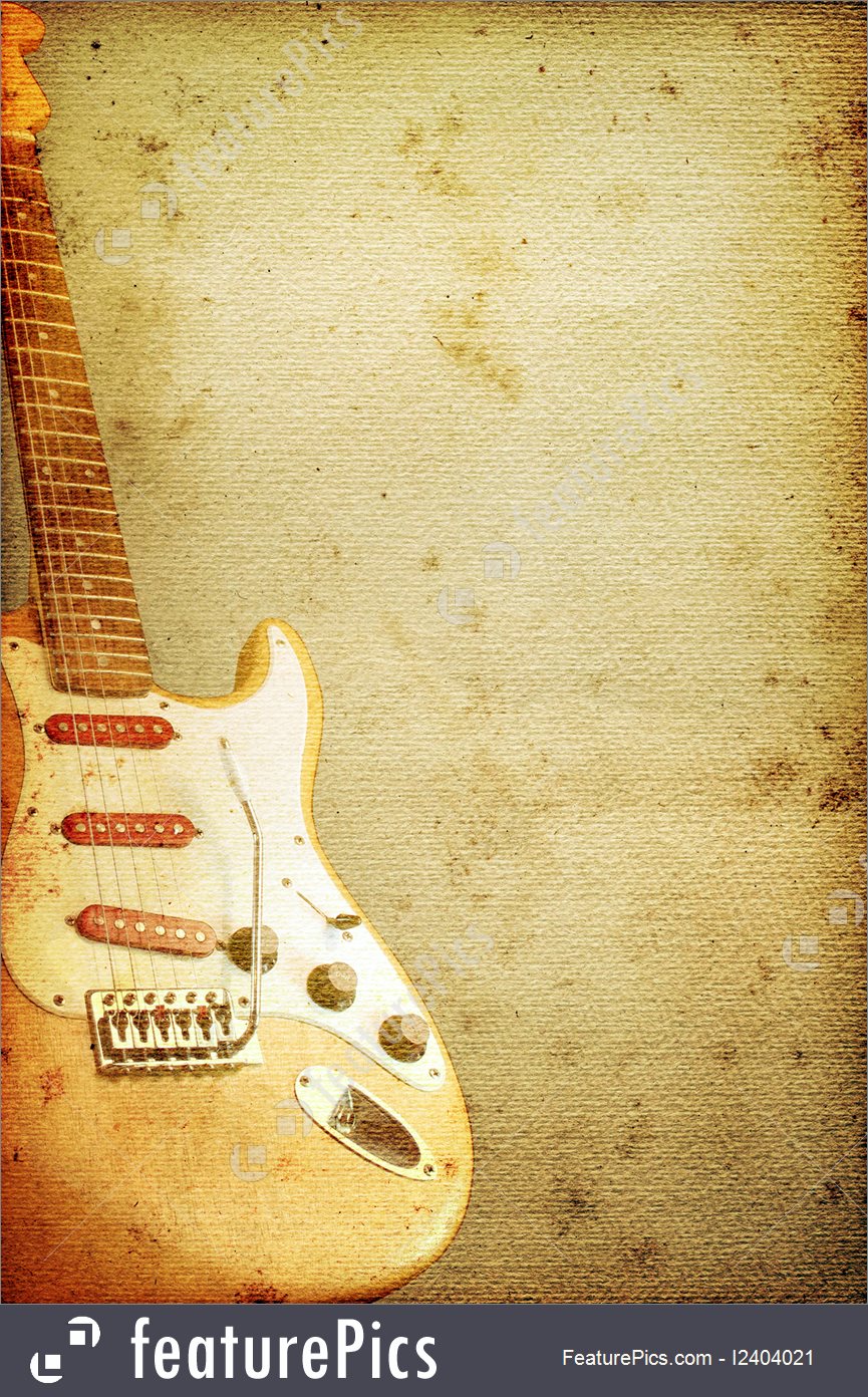 Guitar Background Stock Illustration I2404021 At Featurepics
