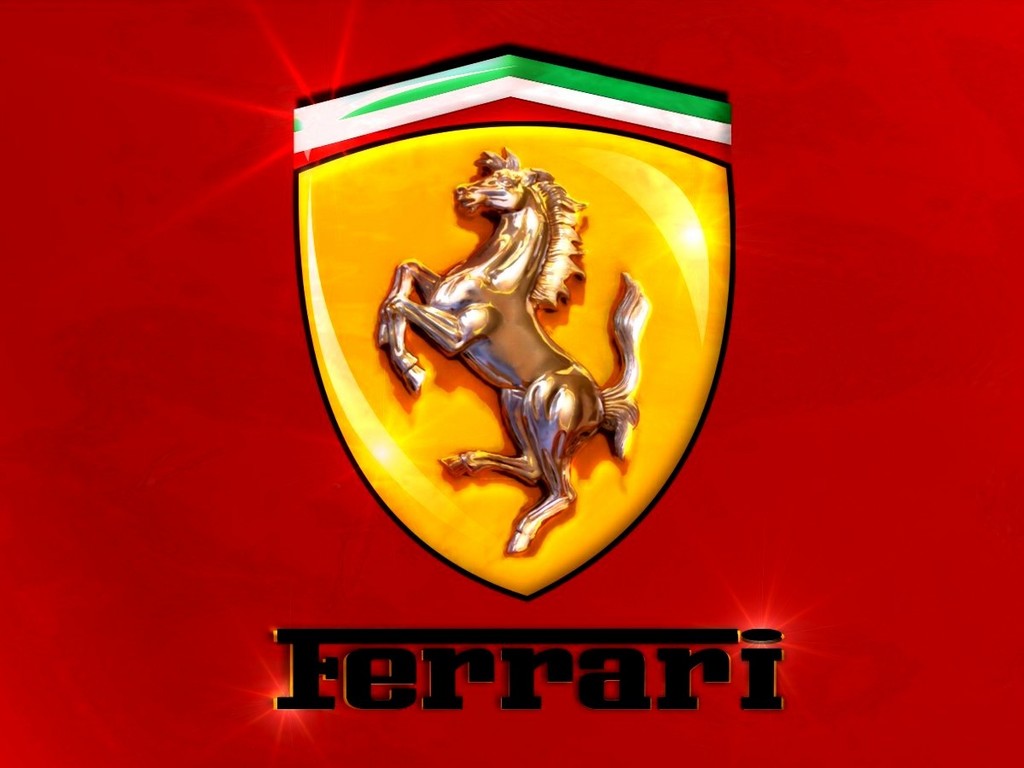 Wallpaper Logo Red Ferrari