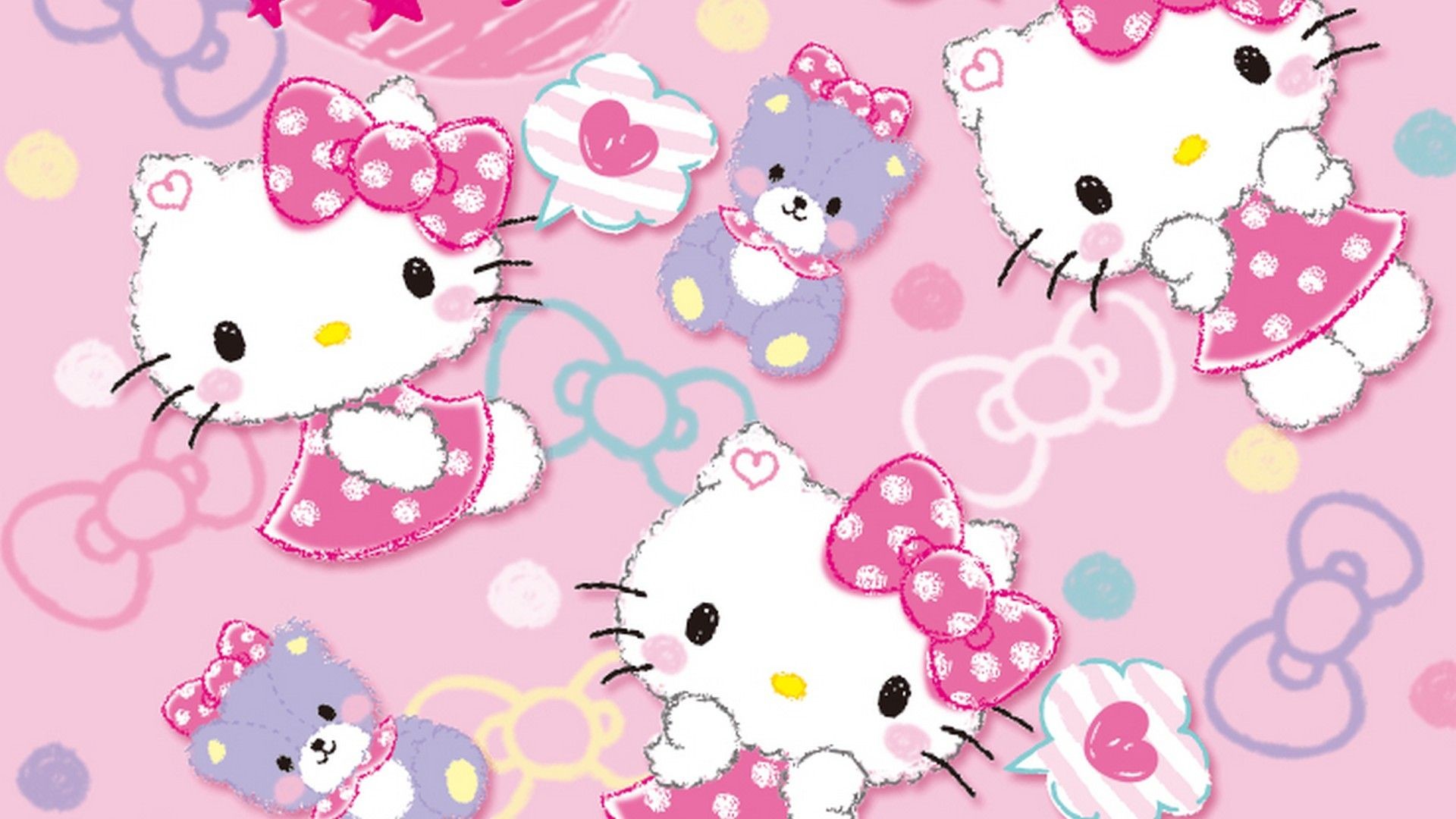 🔥 Free Download Hello Kitty Background Wallpaper Images [1920X1080] For