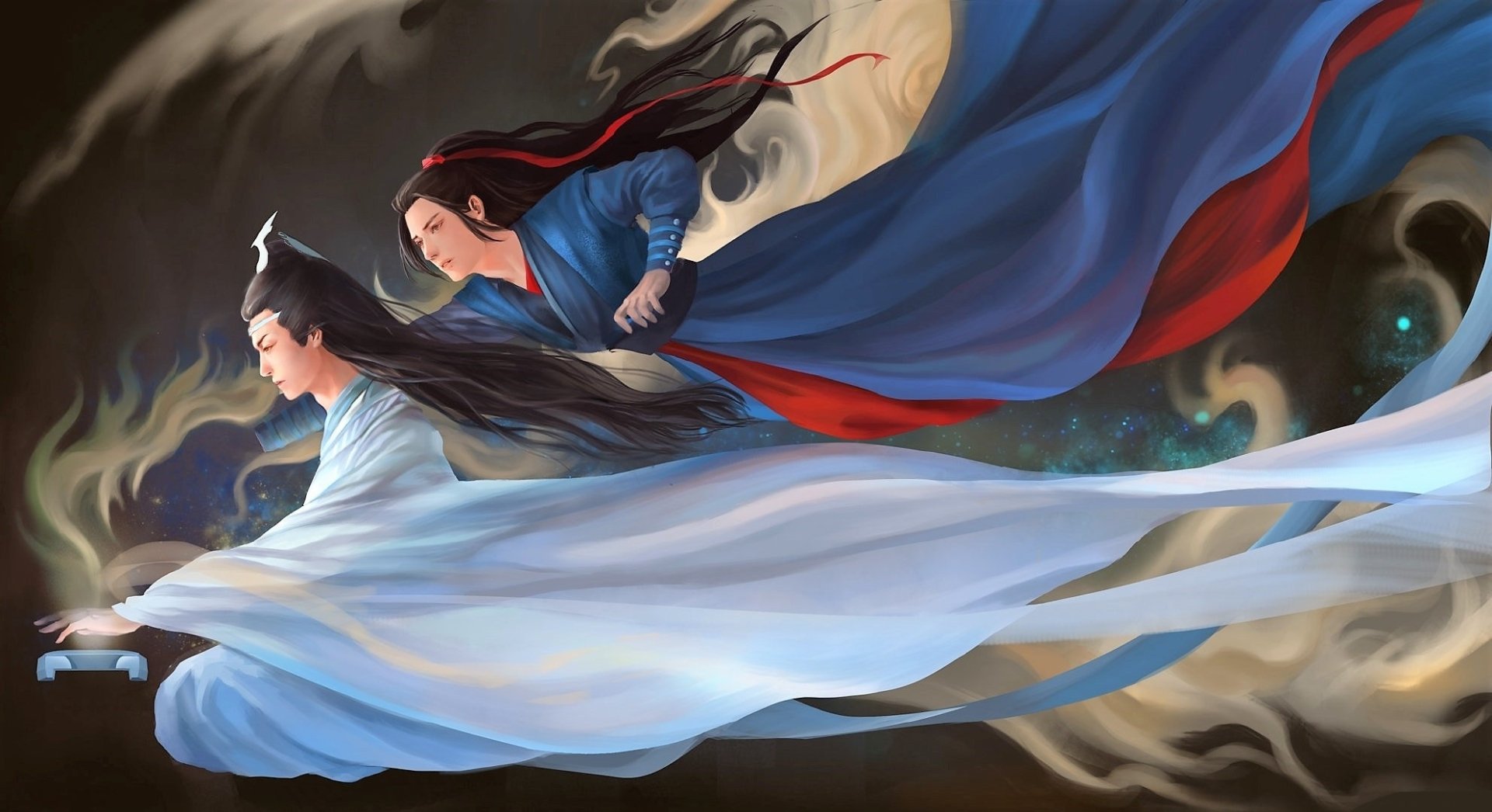 Wei Wuxian Xiao Zhan Wang Yibo Lan Wangji Tv Show The Untamed Wallpaper