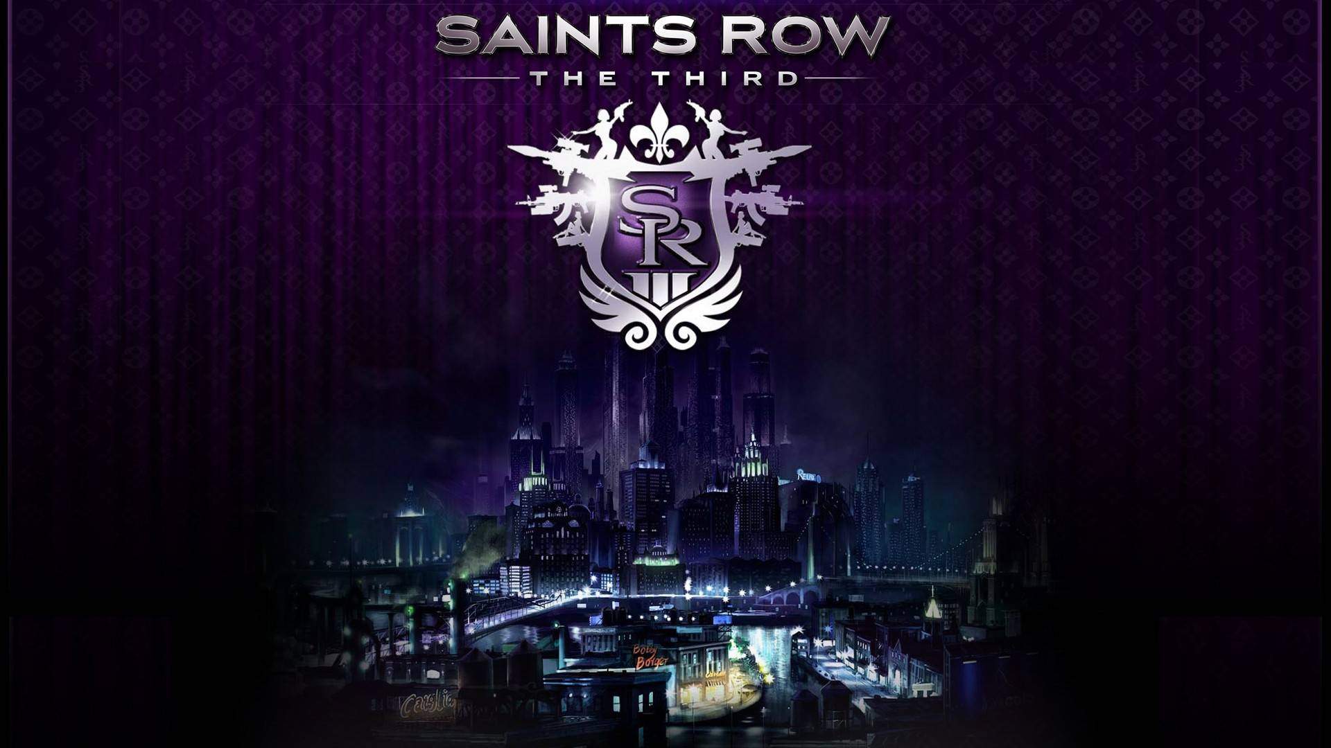 Saints Row Logo HD Desktop Wallpaper