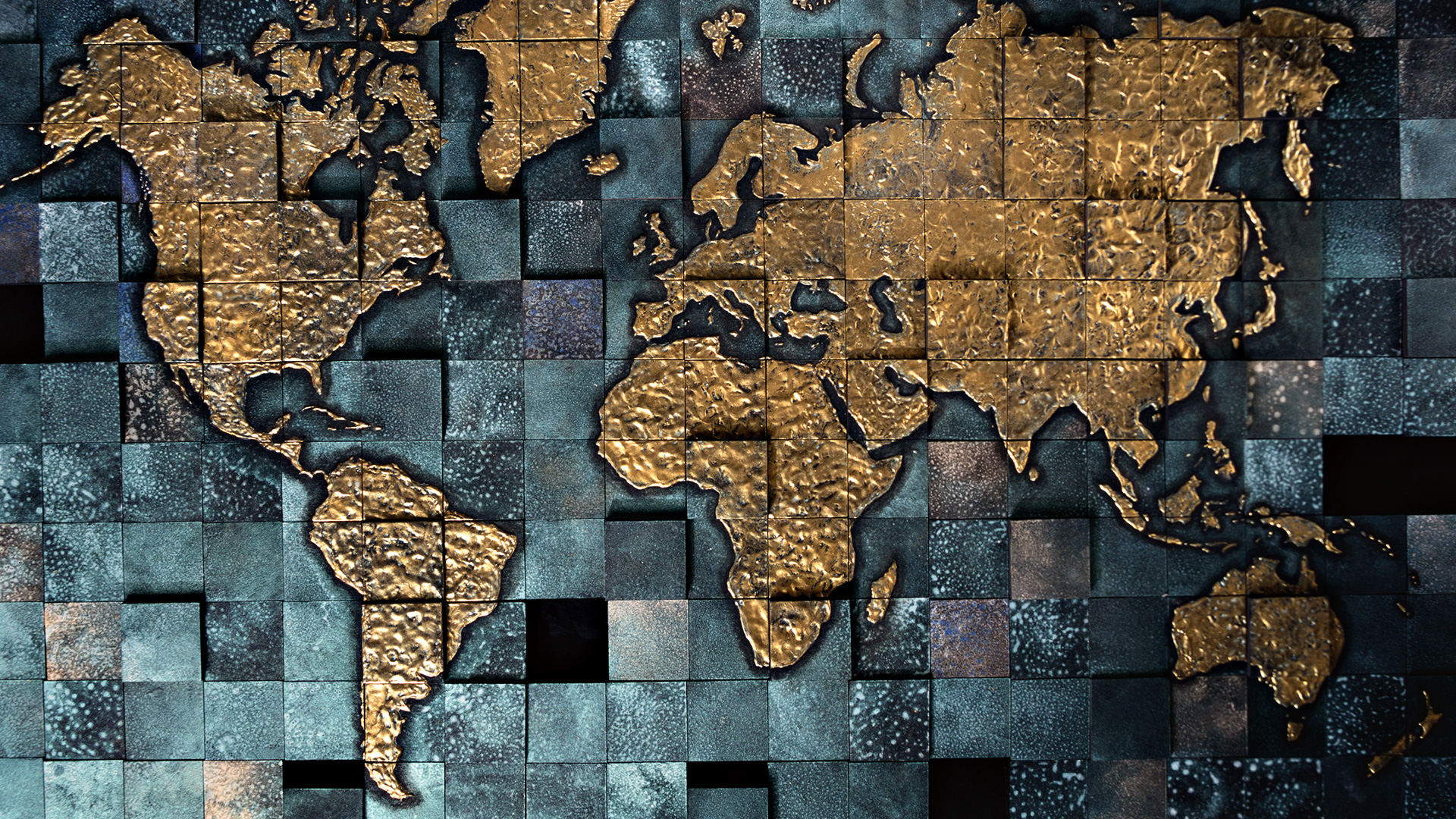Colorful World Map Flags HD Wallpaper
