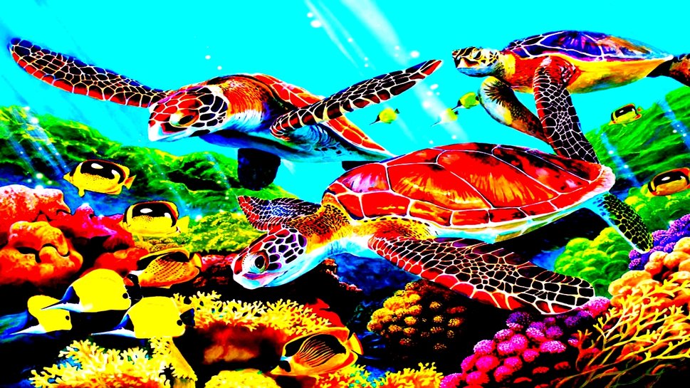 Baby Sea Turtles Wallpaper