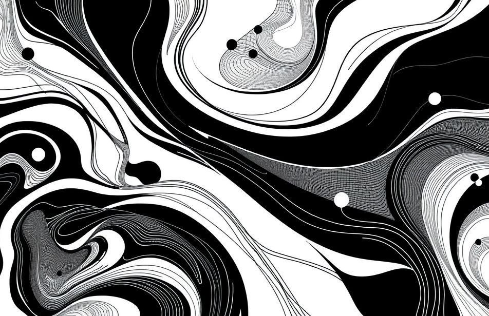 Black And White Abstract Wallpaper