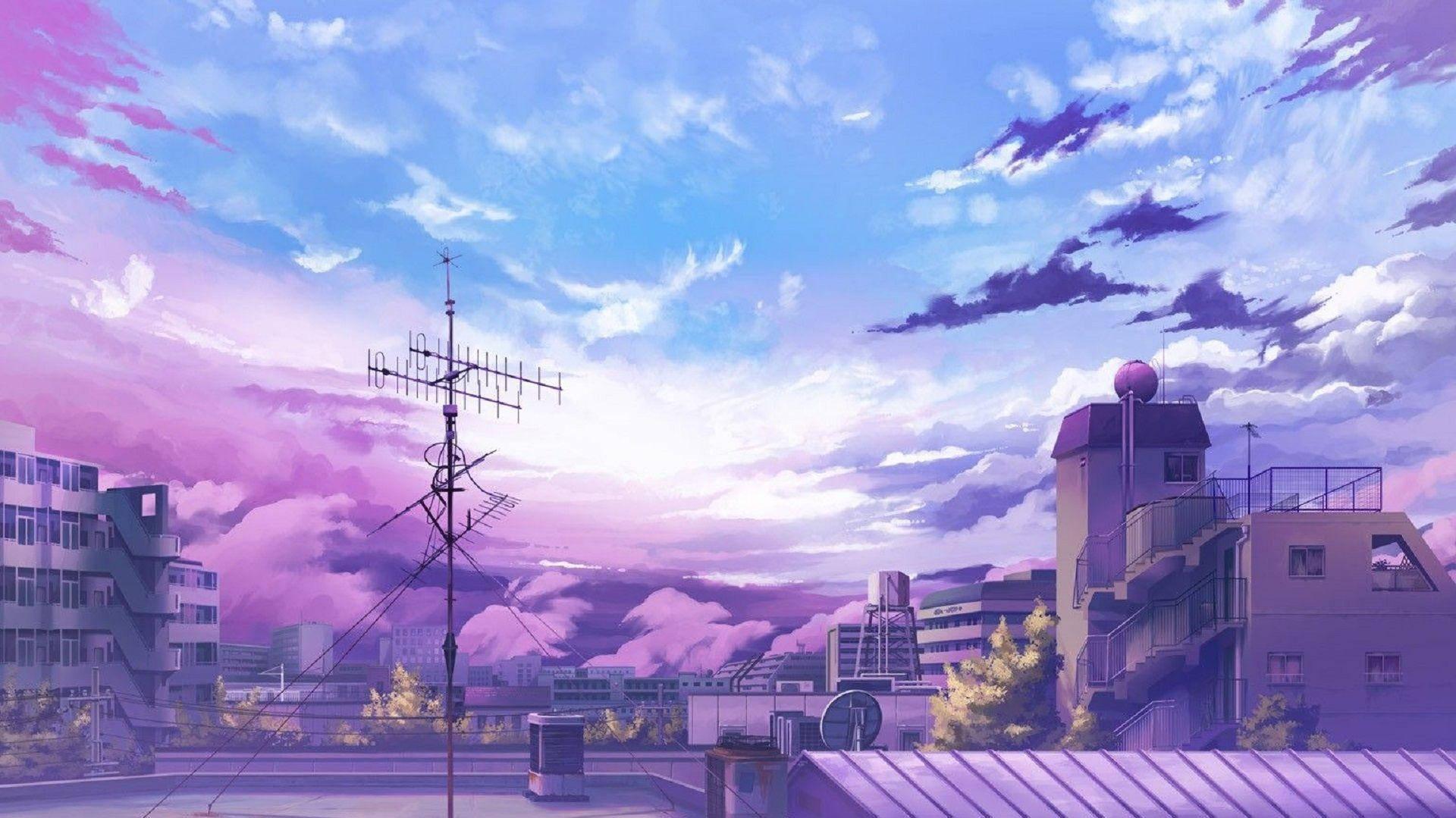 Aesthetic Anime Scenery Wallpaper