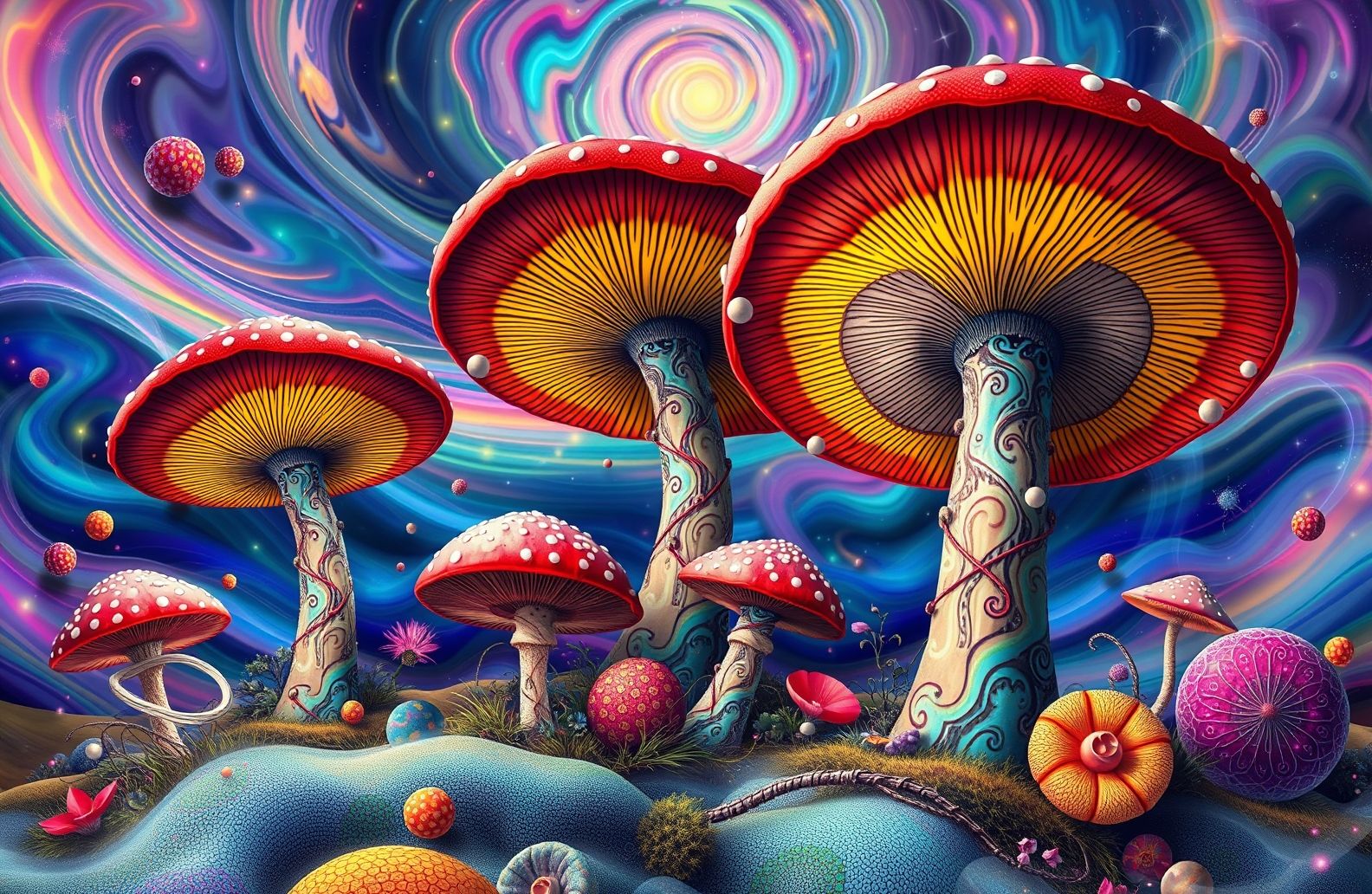 Trippy Shroom Wallpaper