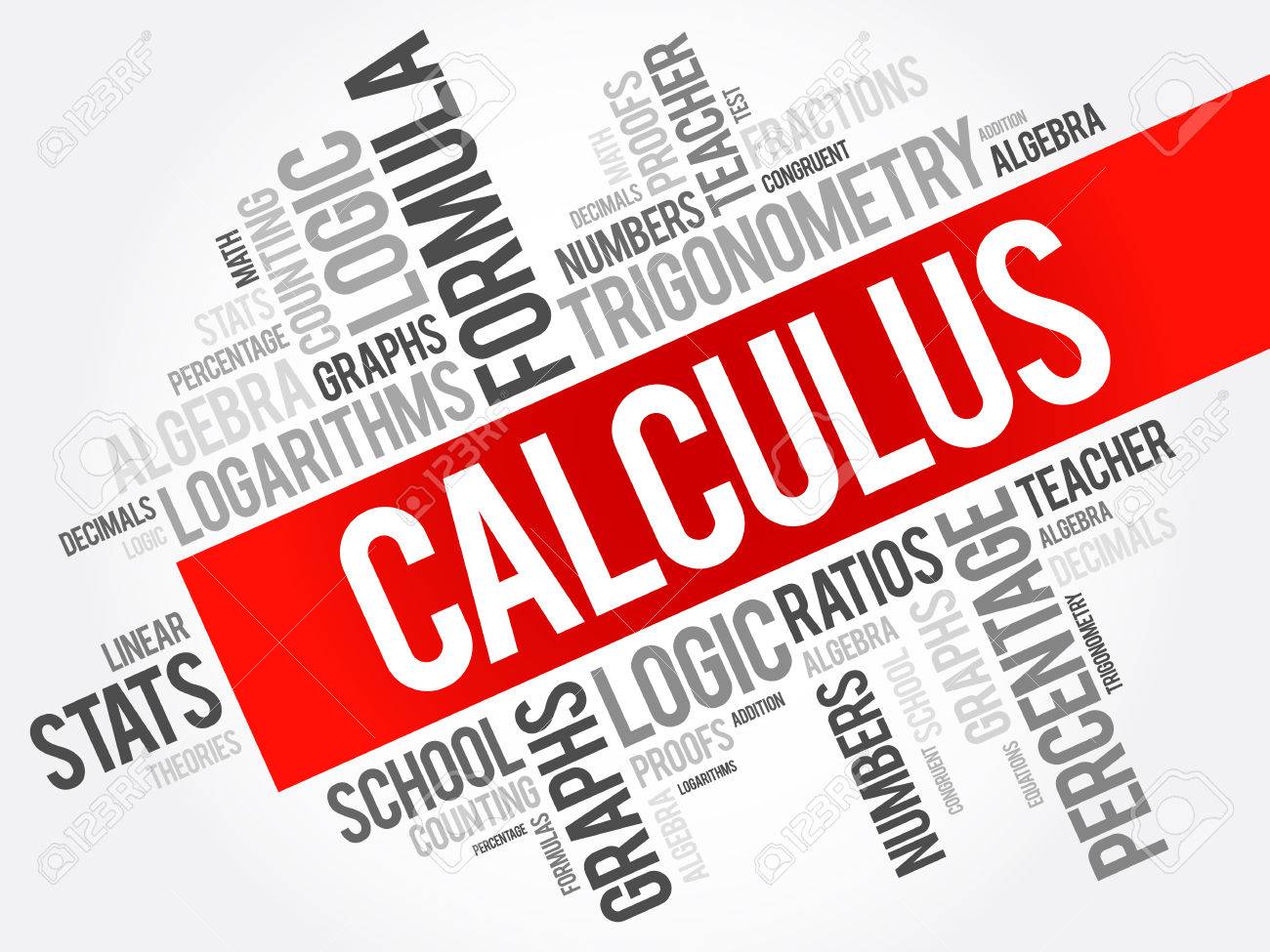 Calculus Word Cloud Collage Education Concept Background Royalty