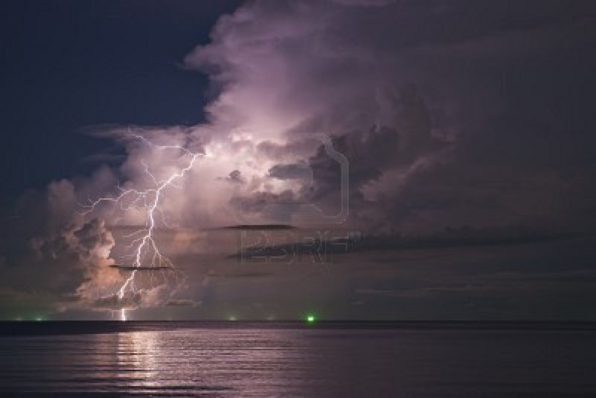 Thunderstorms And Lightning Wallpaper Ocean Thunder Storm