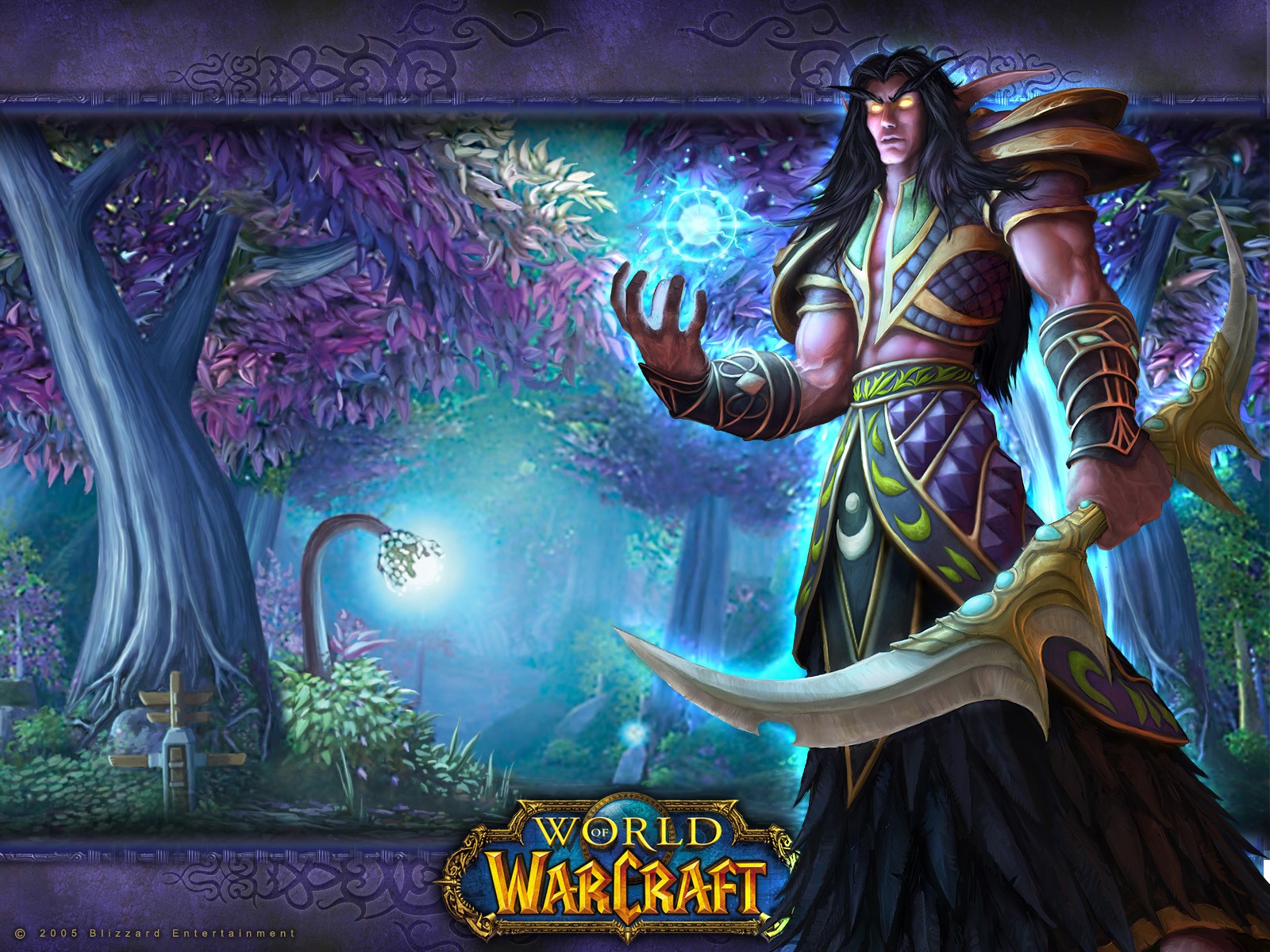 World Of Warcraft Night Elf Desktop Wallpaper