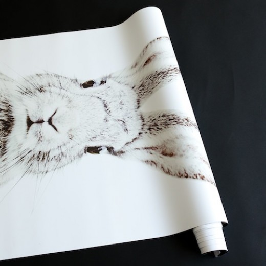Home Rabbit Printed Magic Wallpaper