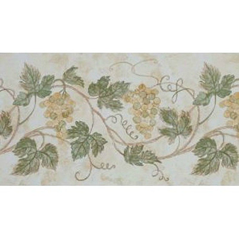 Extra Wide Grapevine Border Discount Wallcovering