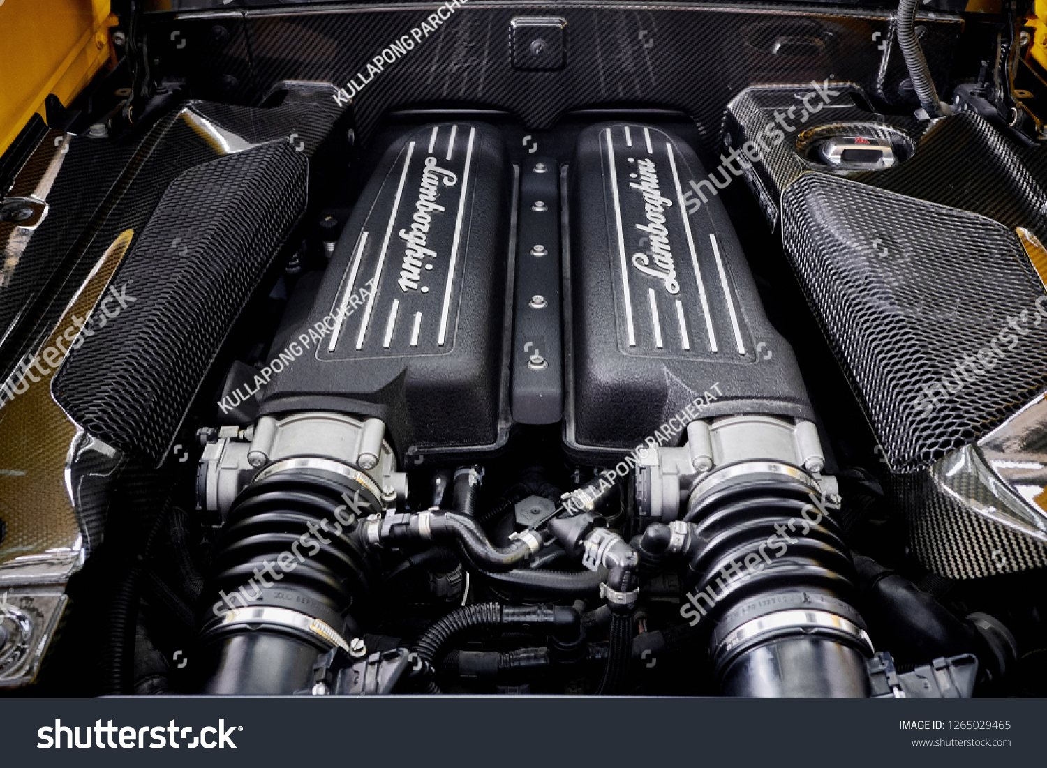Lamborghini Engine Bay Image Stock Photos Vectors