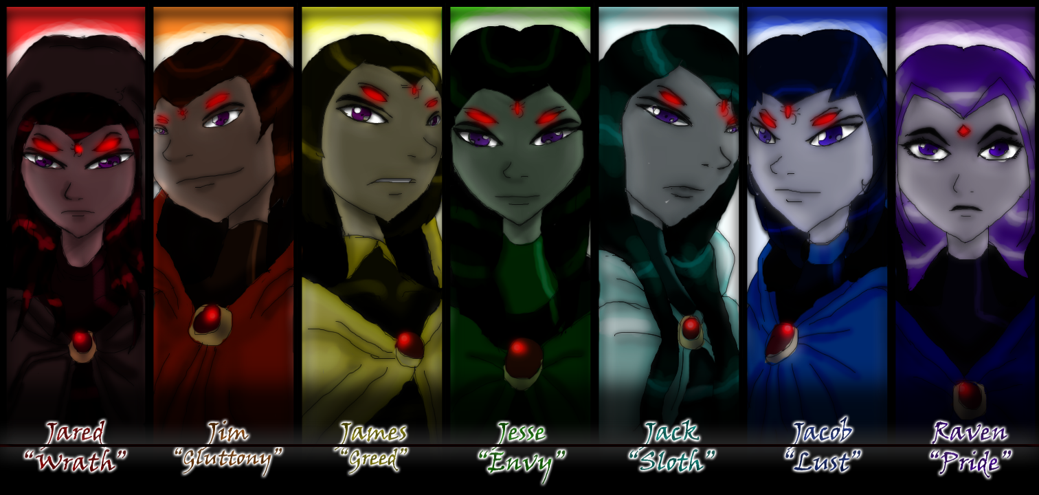 TT   Raven and Half Brothers Lineup by DarkenedSparrow on