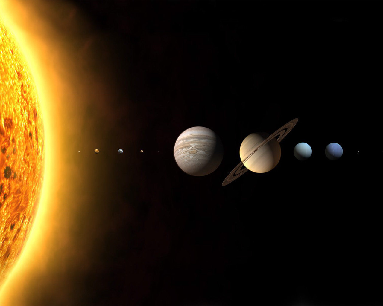 Solar System Plas Desktop Wallpaper