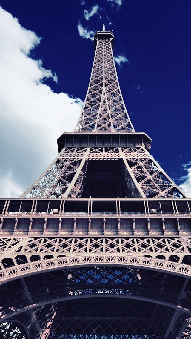 Eiffel Tower Wallpaper For iPhone Bottom Up