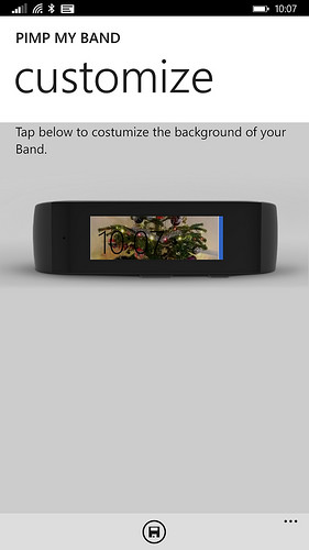 Customise Your Microsoft Band Background With Pimp My App The