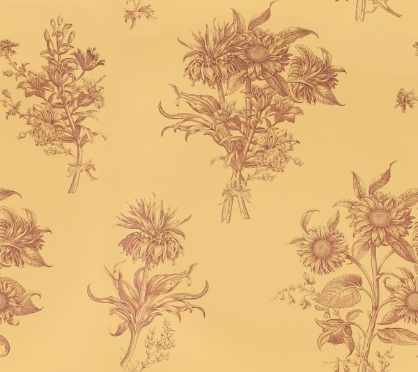 Toile Spice Waverly Fabrics Wallpaper