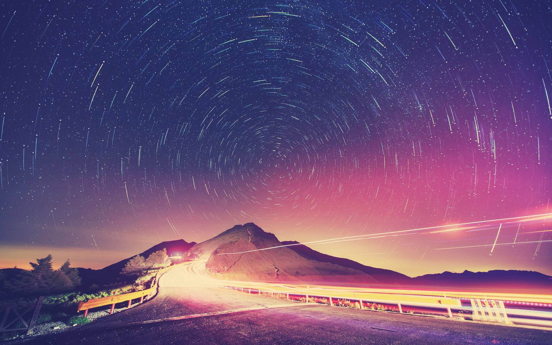 Road at Night Wallpaper for Microsoft Surface Pro